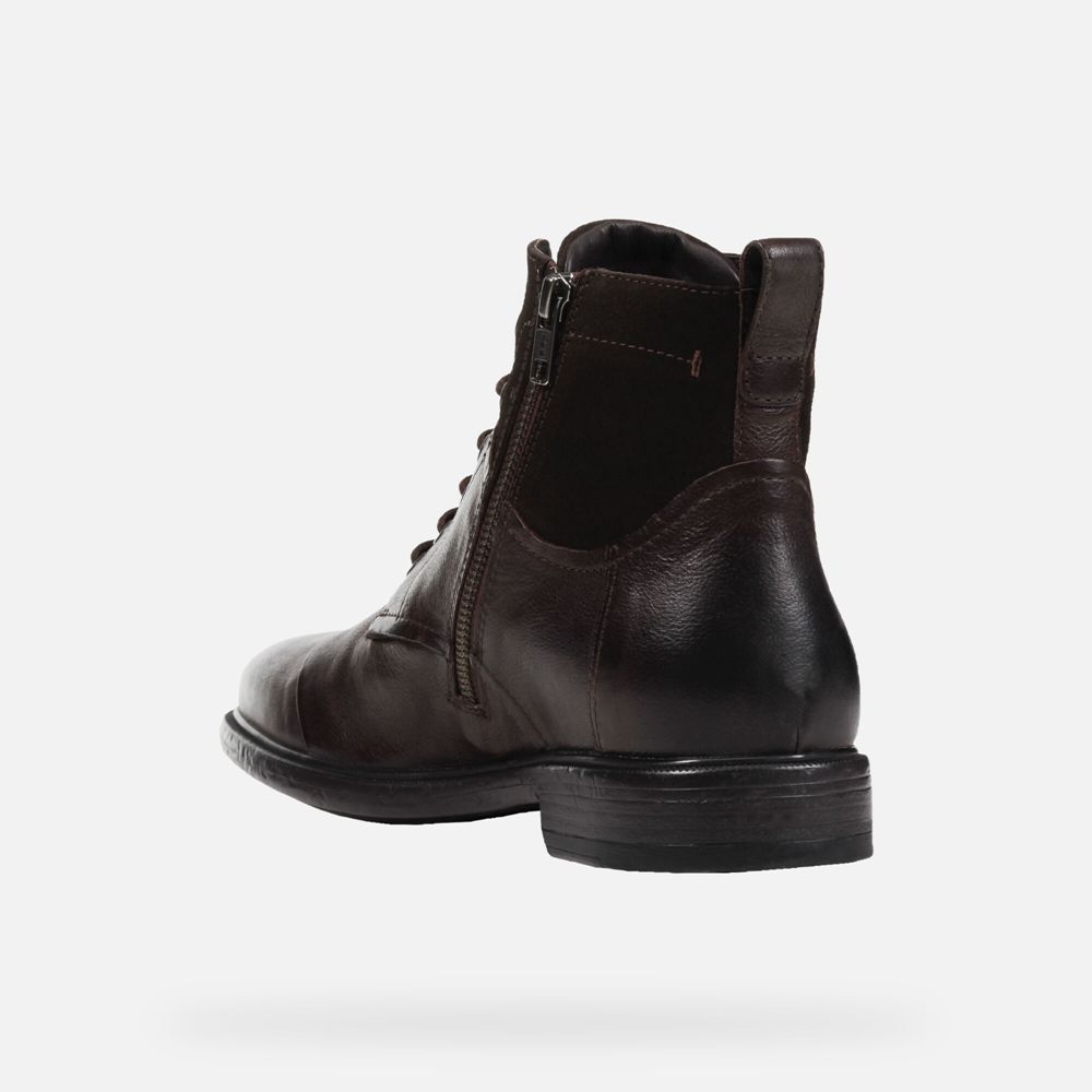 Botas Geox Homem Marrom Escuro - Terence - PMRIO7819